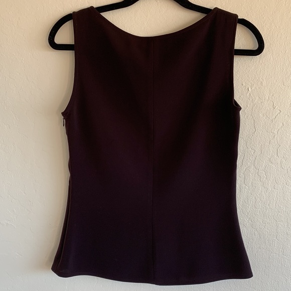 Genny, Italy, 100% silk, espresso brown camisole or sleeveless top - size 6 - Picture 2 of 7